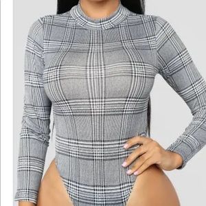 Fashion nova bodysuit plaid sexy